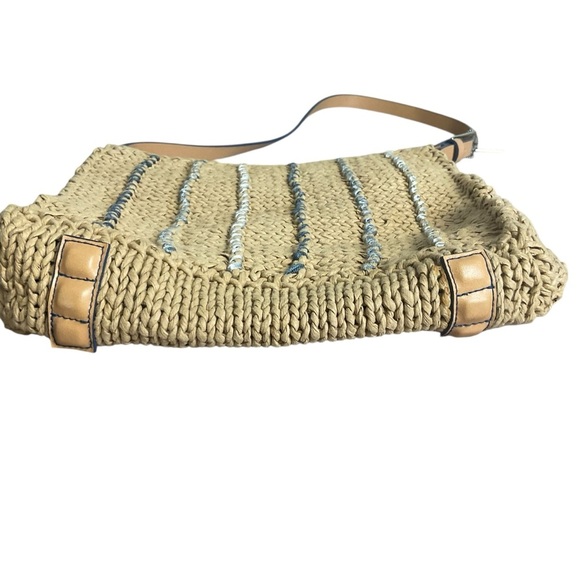 The Sak Tan and Blue Textured Shoulder Bag - Picture 4 of 11